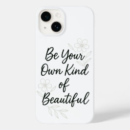 自分らしく美しく モチベーションの引用P Case-Mate iPhone 14ケース