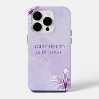 自分らしく自由に Purple Artsy iPhone 14 Proケース