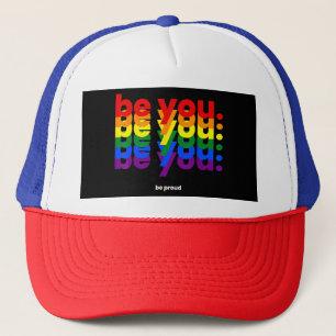 自分らしく誇りを持とう LGBTQプライド レインボー レズビアン ゲイ キャップ