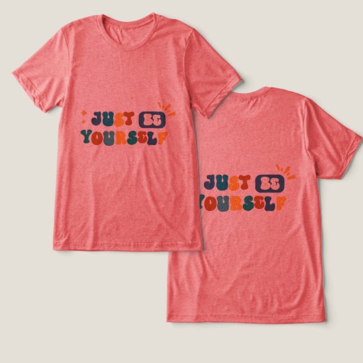 自分らしくTシャツ トライブレンドTシャツ (デザイン正面&裏面)