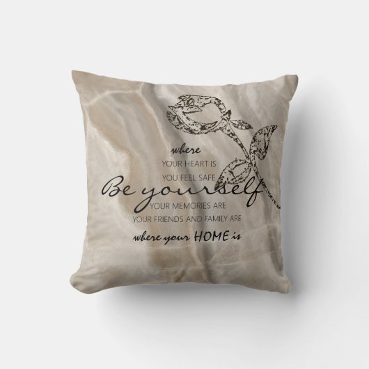 自分らしく クッション (正面)