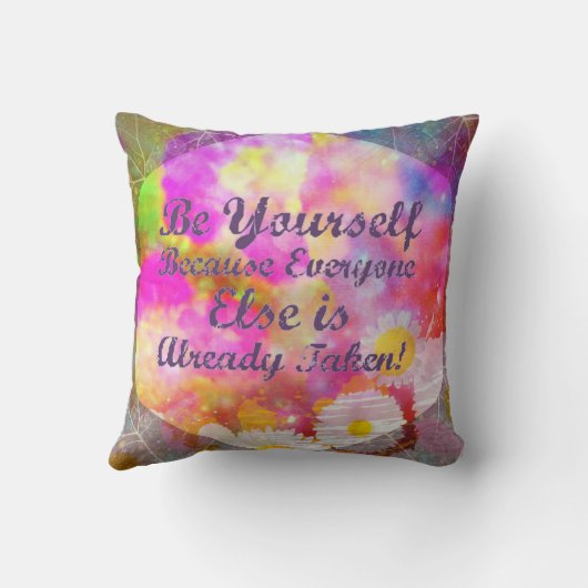 自分らしく クッション (裏面)