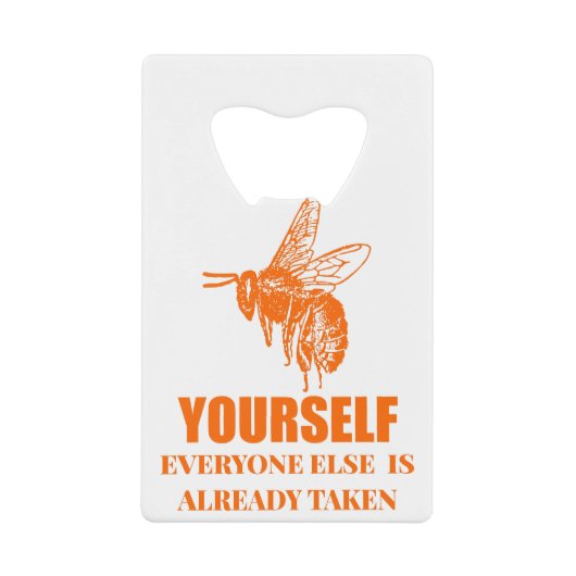 自分らしく クレジットカード栓抜き (正面)