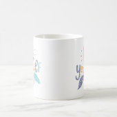 自分らしく |パステルの花 コーヒーマグカップ (中央)