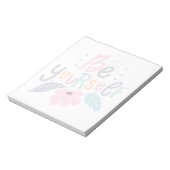 自分らしく |パステルの花 ノートパッド (回転)