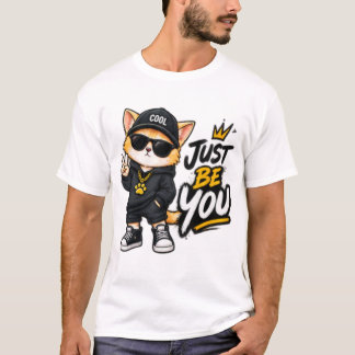 自分らしく – ポジティブな自己愛タイポグラフィTシャツ Tシャツ