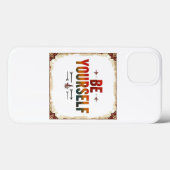 自分らしく | レインボー動揺してタイポグラフィ Case-Mate iPhoneケース (裏面 (横))