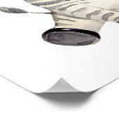 自分らしく 水彩 ベイビー ジラフ ポスター (角)