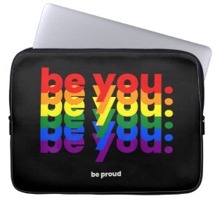 自分らしく 自分を愛そう LGBTQ プライド レインボー レズビアン ゲイ L ラップトップスリーブ