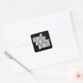 自分らしく、誠実に、優しく Inspirational Love 引用 スクエアシール (封筒)