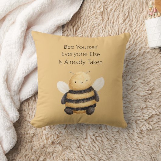 自分らしく Bee Yourself  クッション (ブランケット)