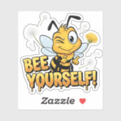 自分らしく Bee Yourself ステッカー シール (シート)