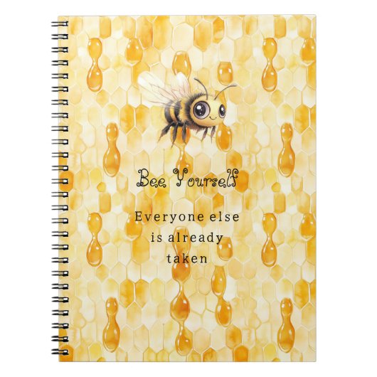 自分らしく Bee Yourself ノートブック (正面)