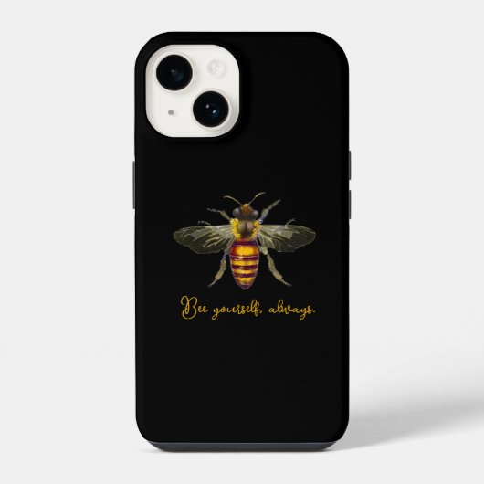 自分らしく Bee Yourself iPhoneケース (裏面)