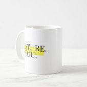 自分らしく Inspirational Typography  コーヒーマグカップ (正面左)