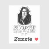 自分らしく Oscar Wilde 引用ステッカー シール (シート)