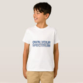 自分らしさを生きる - 若者の自閉症啓発 Tシャツ (正面フル)