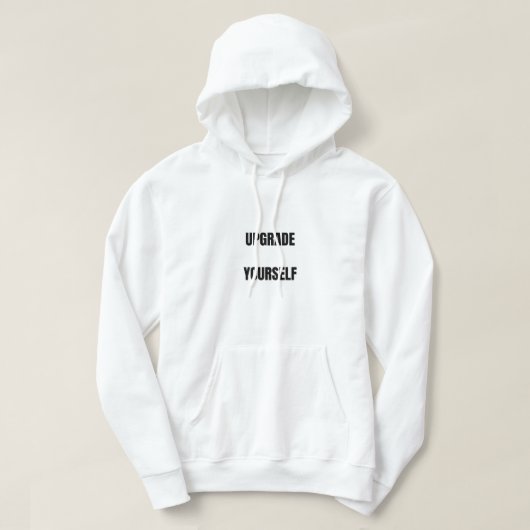 自分をアップグレードTシャツ パーカ (デザイン正面)