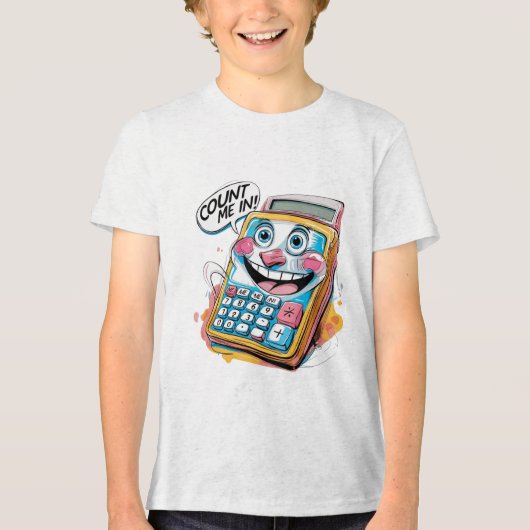 自分をカウント | 自信のあるミニマルTシャツ トライブレンドＴシャツ (正面)