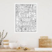 自分をカスタムゴールの女の子に染める ポスター (キッチン)