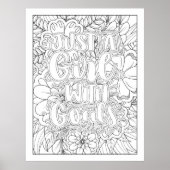 自分をカスタムゴールの女の子に染める ポスター (正面)