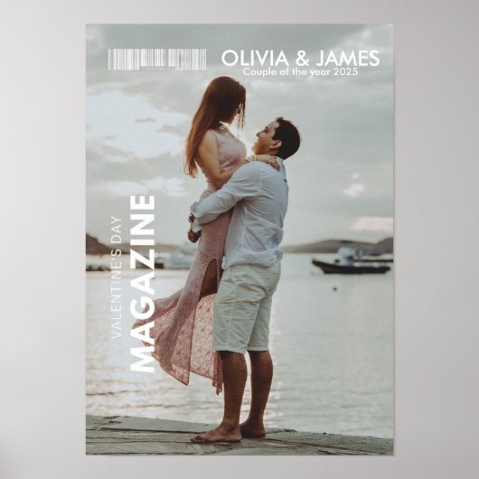 自分をカバースターに!バレンタインデーのプレゼント ポスター (正面)