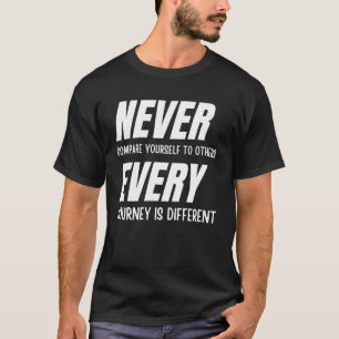 自分を他人と比較してはいけない Tシャツ