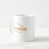 自分を他人と比較しない コーヒーマグカップ (正面左)