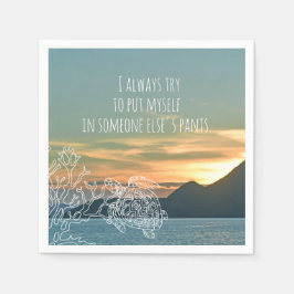 自分を他人のパンツ引用文島に スタンダードカクテルナプキン