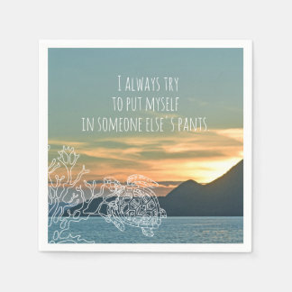 自分を他人のパンツ引用文島に スタンダードカクテルナプキン