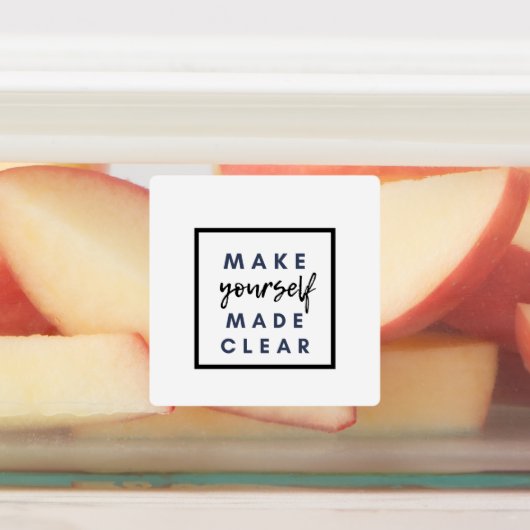 自分を作る澄ん ラベル (貼付)