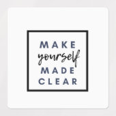 自分を作る澄ん ラベル (デザイン1)