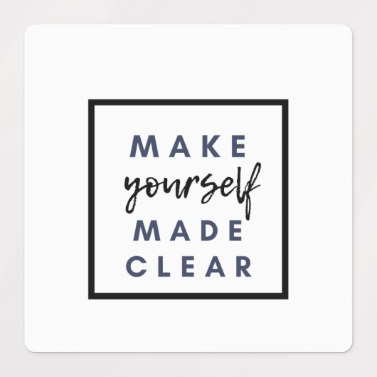 自分を作る澄ん ラベル (デザイン1)