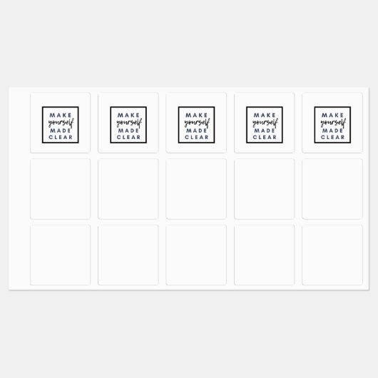 自分を作る澄ん ラベル (シート)