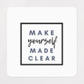 自分を作る澄ん ラベル (デザイン1)