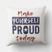 「自分を作る」誇りを持った装飾用クッション クッション (裏面)