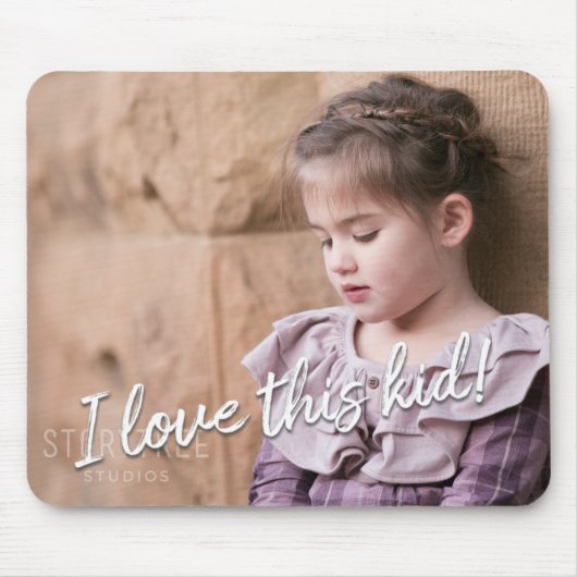 自分を作れ私はこの子を愛する！フォトマウスパッド マウスパッド (正面)