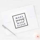 自分を作澄んる スクエアシール (封筒)