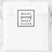 自分を作澄んる スクエアシール (バッグ)