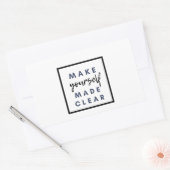 自分を作澄んる 長方形シール (封筒)