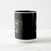 "自分を信じて" ゴールドラメ コーヒーマグ ツートーンマグカップ (中央)