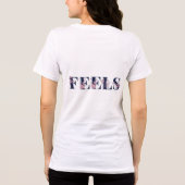 自分を信じて フラワー名言Tシャツ トライブレンドTシャツ (裏面)
