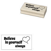 自分を信じて ラバースタンプ (押印)