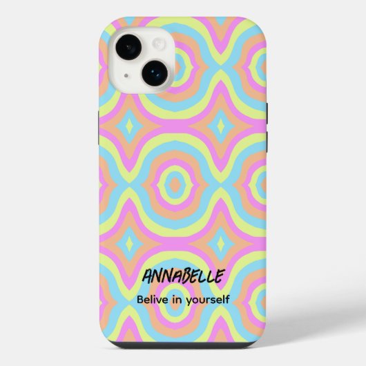 自分を信じて レトロなスタイル Case-Mate iPhone  iPhoneケース (裏面)