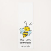 自分を信じて Bee-lieve フィットネス ヨガマット (正面)