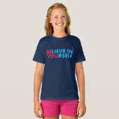 自分を信じて Tシャツ (正面フル)