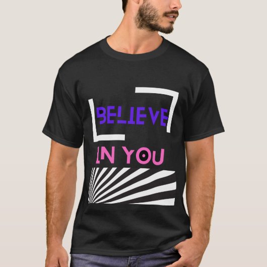 自分を信じて Tシャツ (正面)