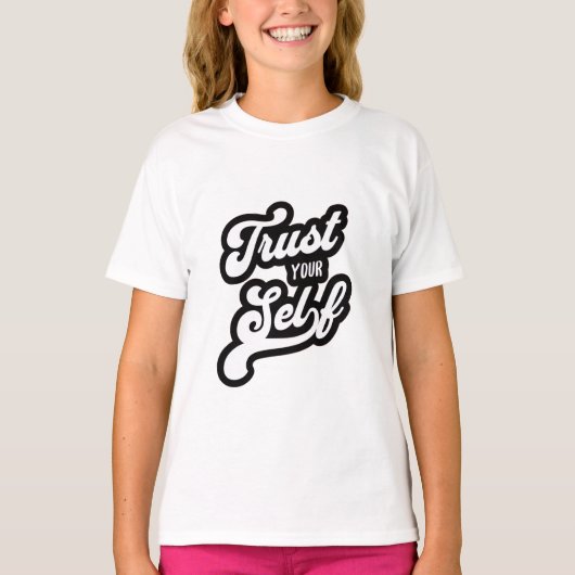 自分を信じて Tシャツ (正面)