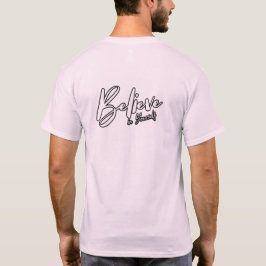 自分を信じて Tシャツ - モチベーションの文字