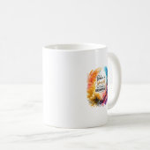 自分を信じて Unstoppable 抽象芸術 コーヒーマグカップ (正面右)